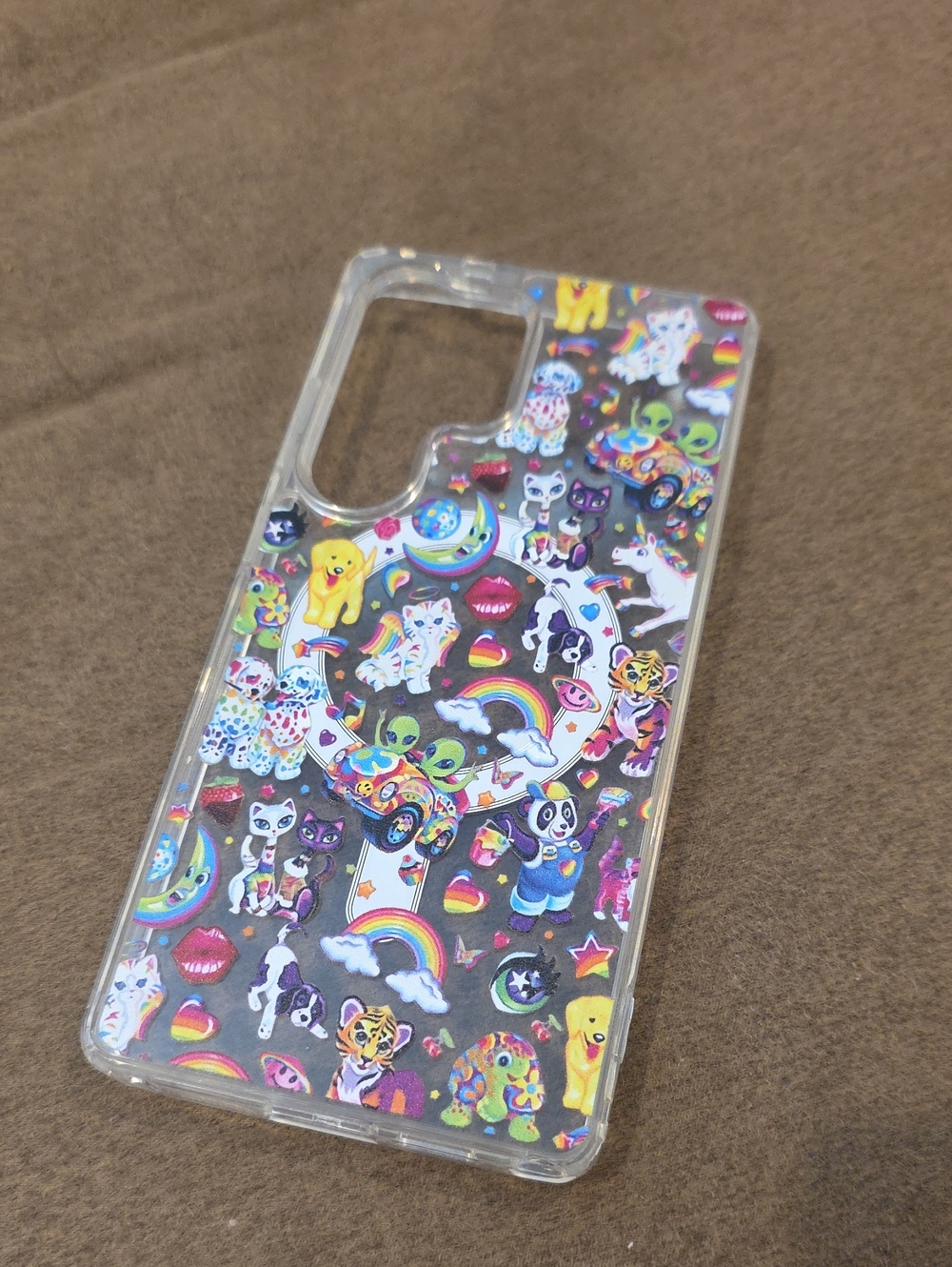 Clear Cute Sticker-Print Phone Case - Multicolor Samsung S25 Ultra.